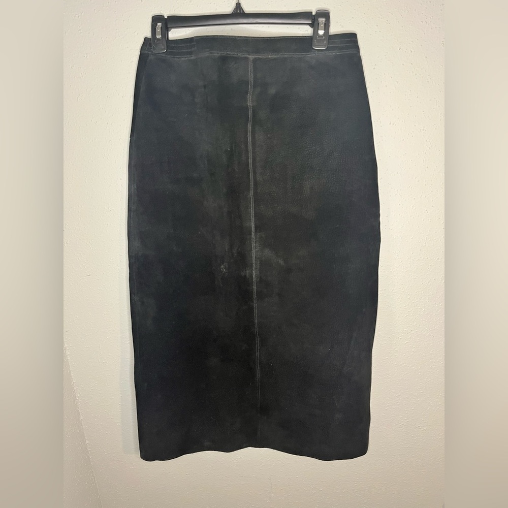 Cameo Rose Maxi Skirt - size 14 - 100% genuine leather shell